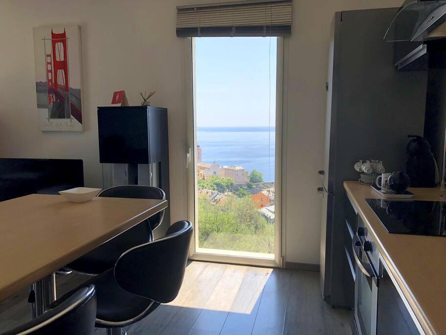 Appartement Vue Panoramique Sur La Mer Et La Citadelle De Bastia Bastia  Esterno foto